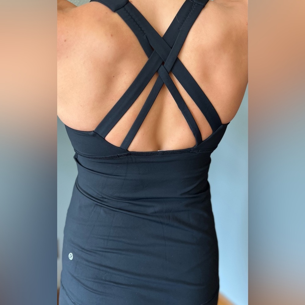 Lululemon Criss Cross Cami Sports Tank - Energy Tank in Black